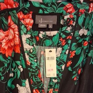 Anthropologie Black Floral Dress